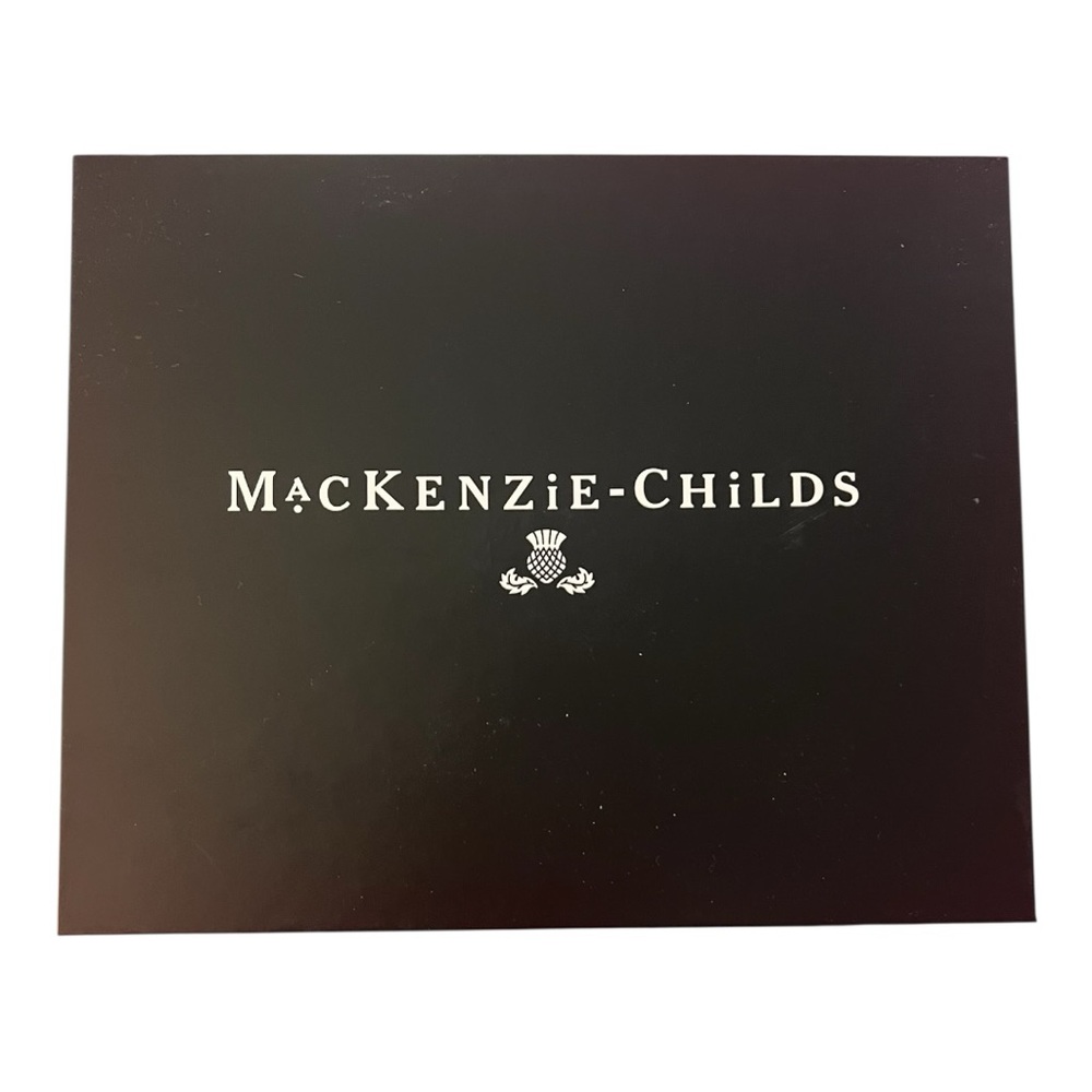 MacKenzie-Childs NWT, NIB Gorgeous Sterling Check Butterfly Candle Holders Set/2 - Picture 6 of 14